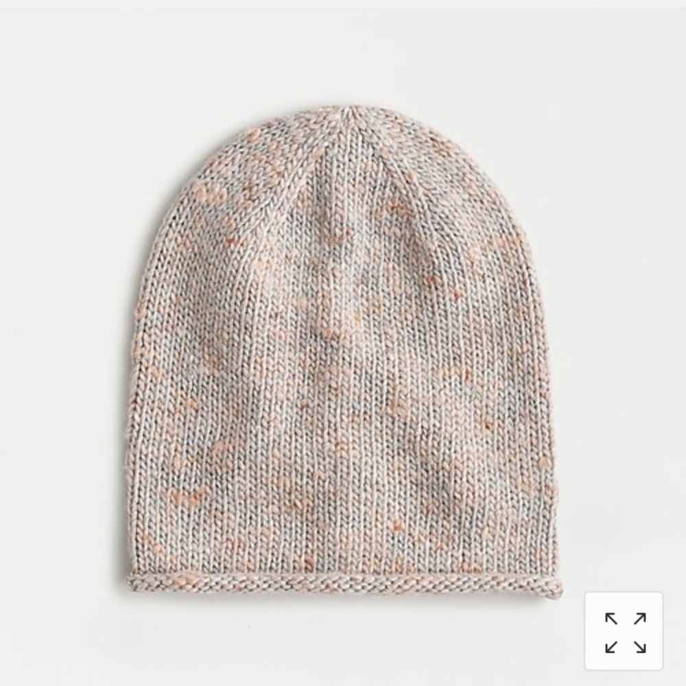 Marled knit slouchy beanie